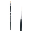 Trekell Golden Taklon #5/0 Script/Rigger Brush -  Long Handle Trekell Art Supplies