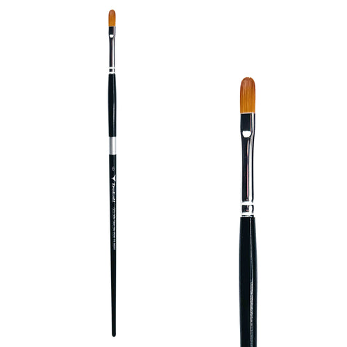 Trekell Golden Taklon #6 Filbert Brush -  Long Handle Trekell Art Supplies