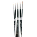 Trekell Golden Taklon Complete Liner Brush Set - Long Handle Trekell Art Supplies
