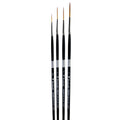 Trekell Golden Taklon Complete Script/Rigger Brush Set - Long Handle Trekell Art Supplies
