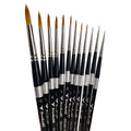 Trekell Golden Taklon Complete Round Brush Set - Short Handle Trekell Art Supplies