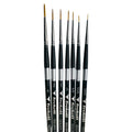 Trekell Golden Taklon Complete Liner Brush Set - Short Handle Trekell Art Supplies