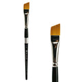 Trekell Golden Taklon 1/2" Angle Brush -  Short Handle Trekell Art Supplies