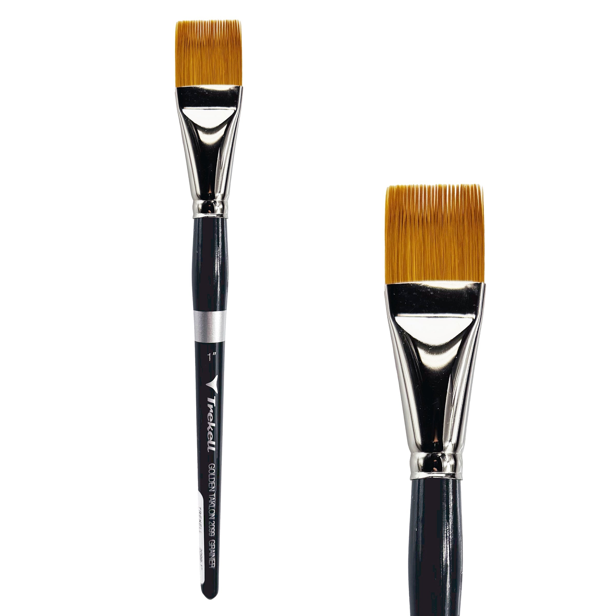 Trekell Golden Taklon 1" Grainer Brush -  Short Handle Trekell Art Supplies