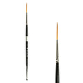 Trekell Golden Taklon #0 Script/Rigger Brush -  Short Handle Trekell Art Supplies