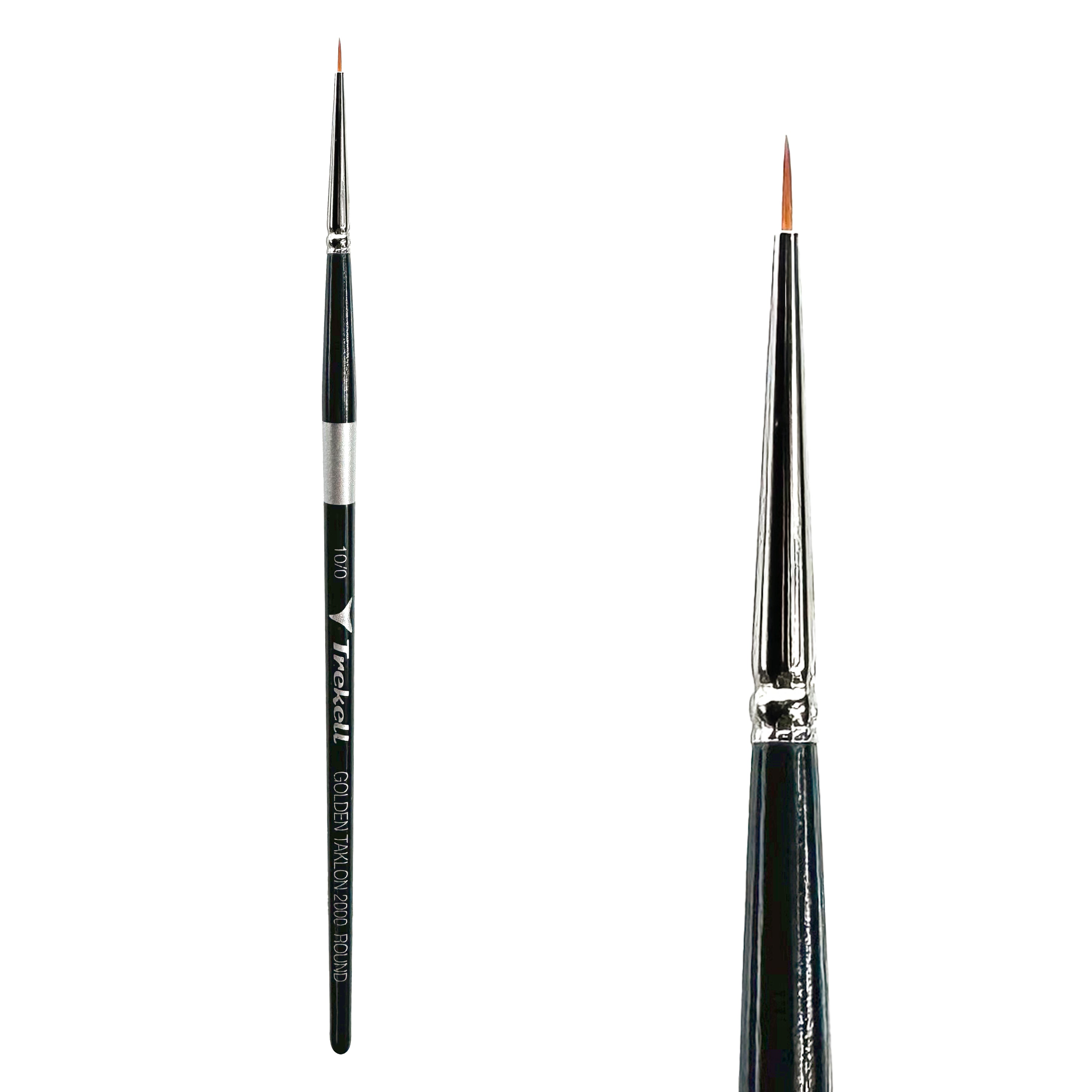 Trekell Golden Taklon #10/0 Round Brush -  Short Handle Trekell Art Supplies