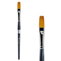 Trekell Golden Taklon #12 Flat Brush -  Short Handle Trekell Art Supplies