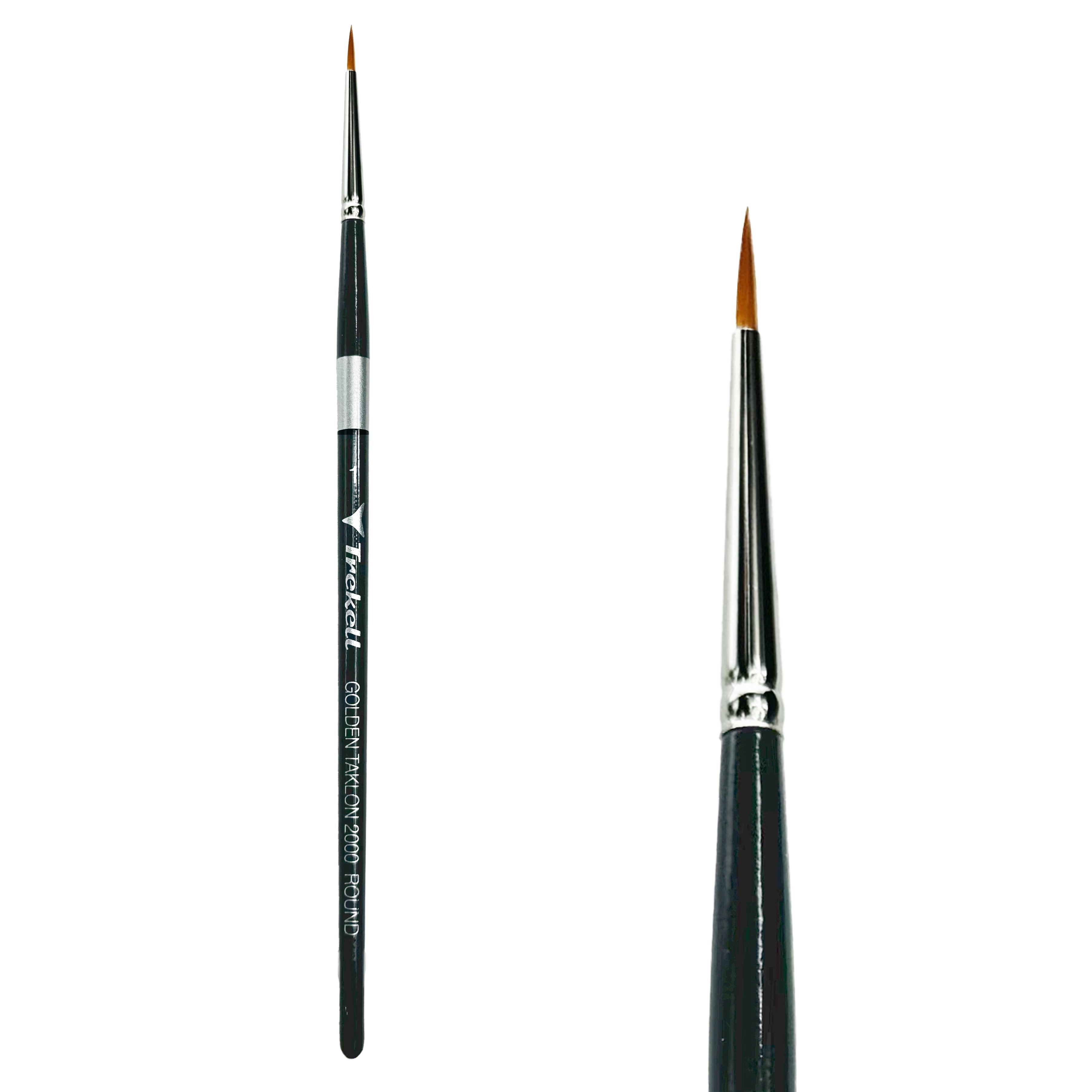 Trekell Golden Taklon #1 Round Brush -  Short Handle Trekell Art Supplies