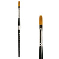 Trekell Golden Taklon #6 Flat Brush -  Short Handle Trekell Art Supplies
