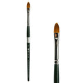 Trekell Golden Taklon #8 Cat's Tongue Brush -  Short Handle Trekell Art Supplies
