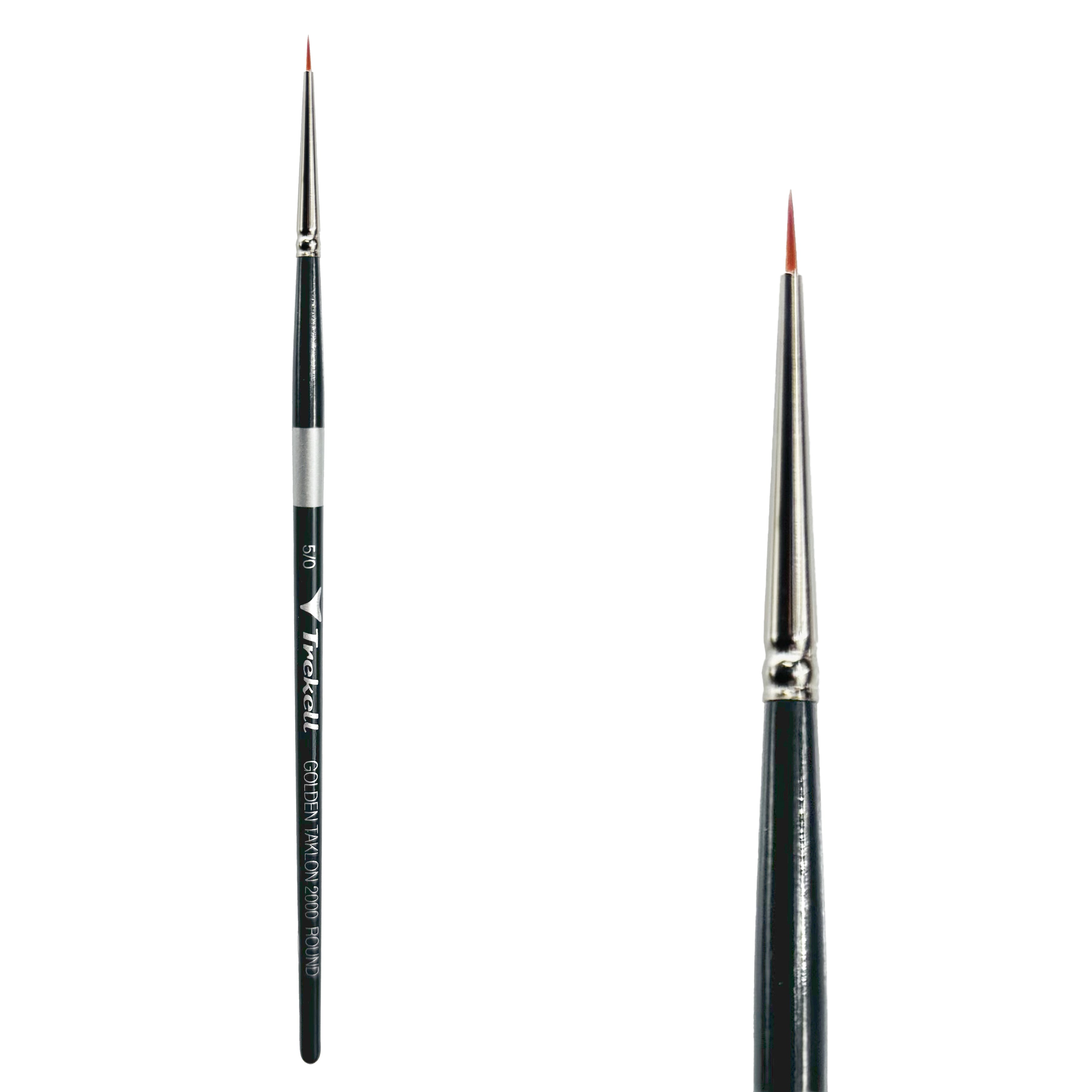 Trekell Golden Taklon #5/0 Round Brush -  Short Handle Trekell Art Supplies