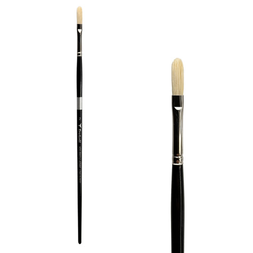 Trekell Hog Bristle Long Handle Artist Brush - Size #2 Long Filbert Trekell Art Supplies