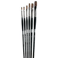 Trekell Legion Complete Long Flat Brush Set - Long Handle Trekell Art Supplies