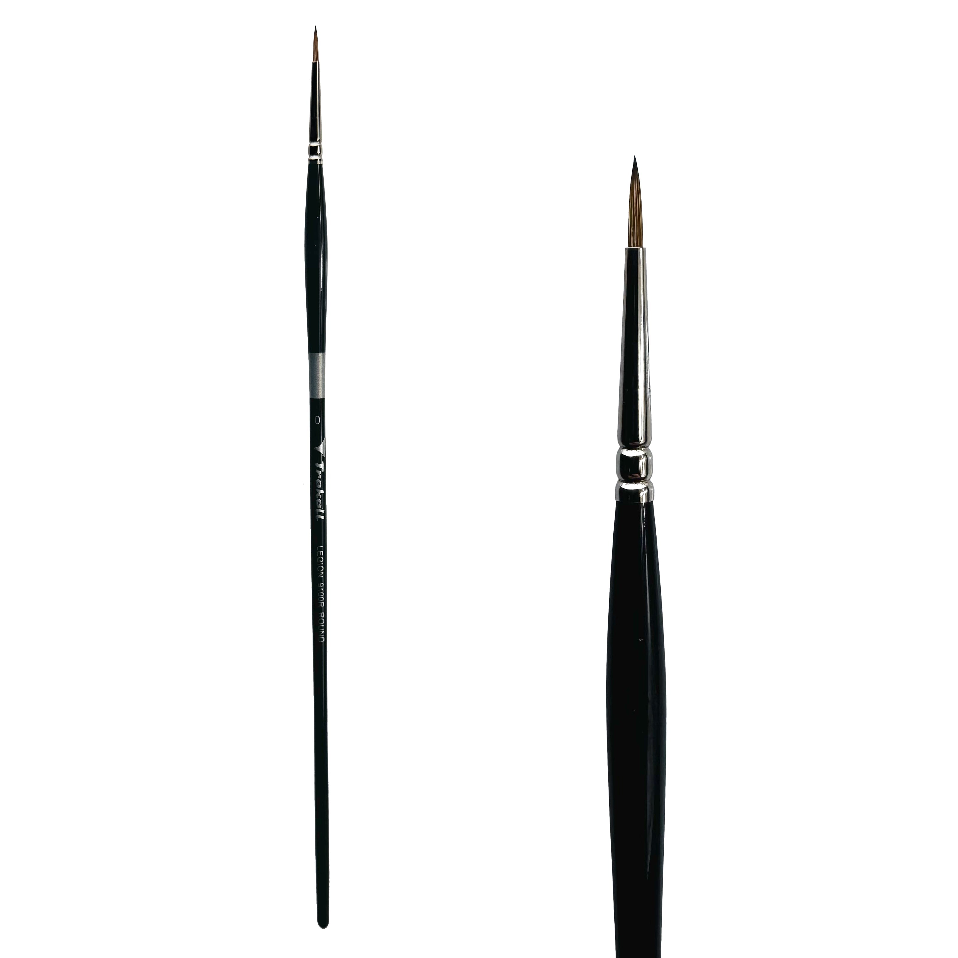Trekell Legion #0 Round Brush - Long Handle Trekell Art Supplies