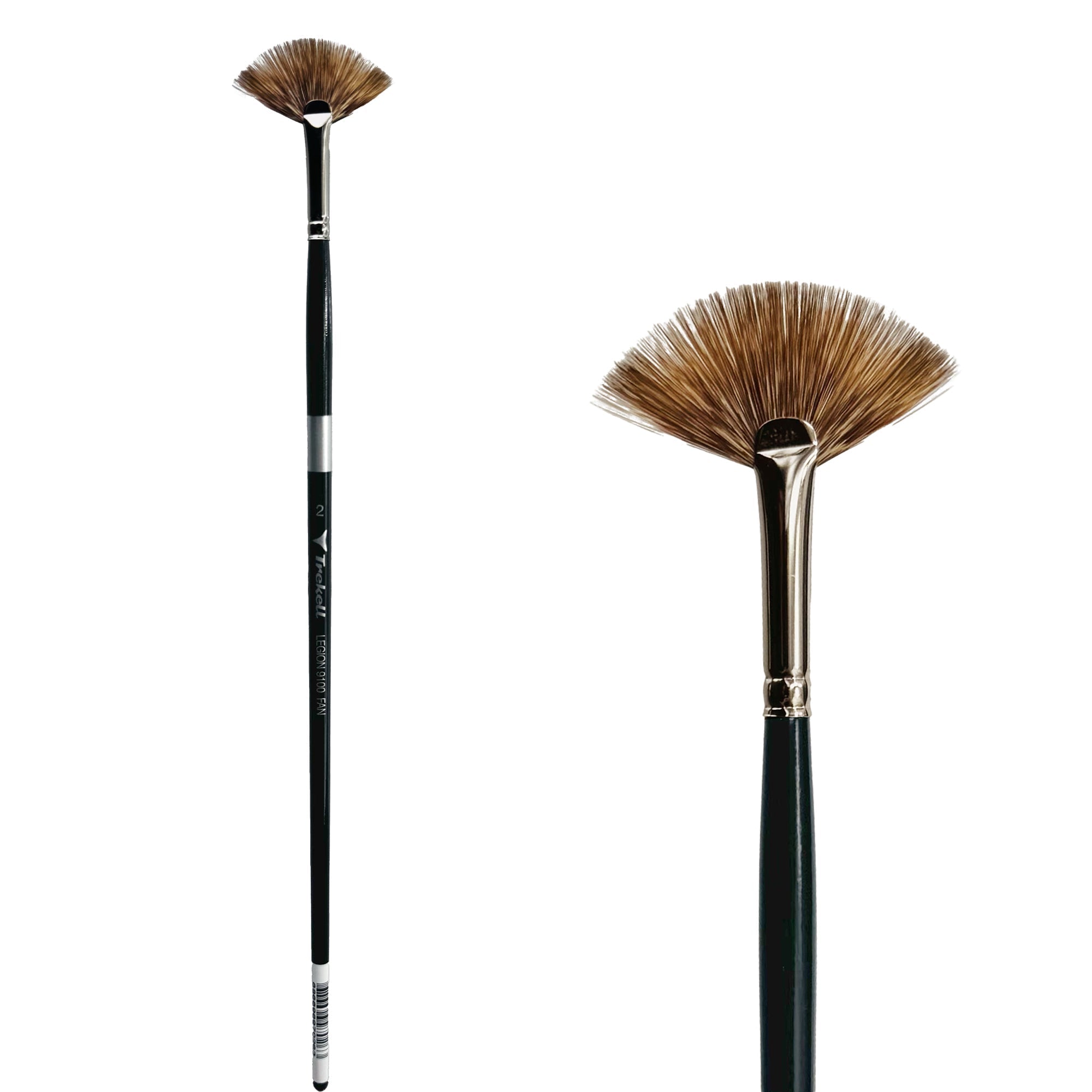 Trekell Legion #2 Fan Brush - Long Handle Trekell Art Supplies