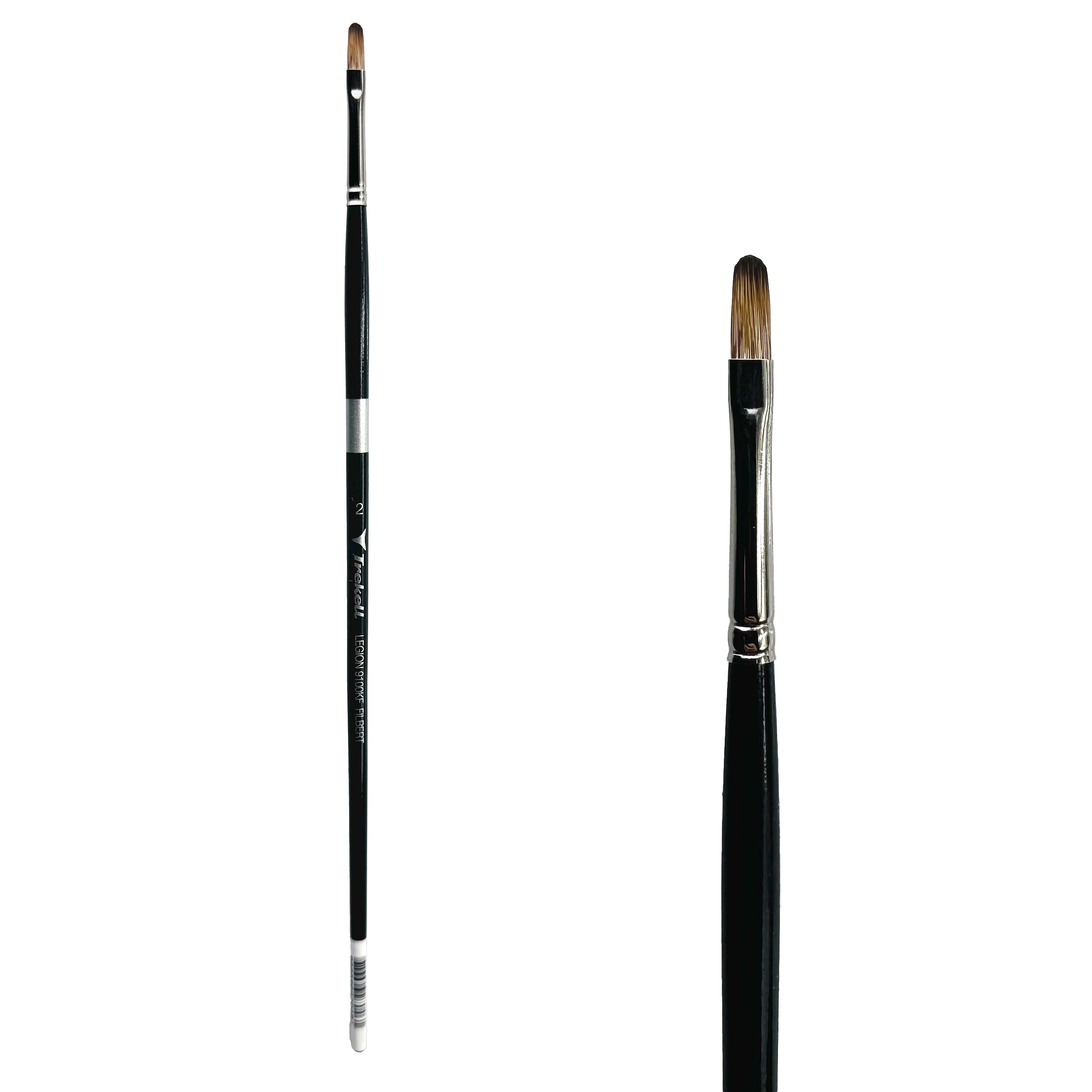 Trekell Legion #2 Filbert Brush - Long Handle Trekell Art Supplies