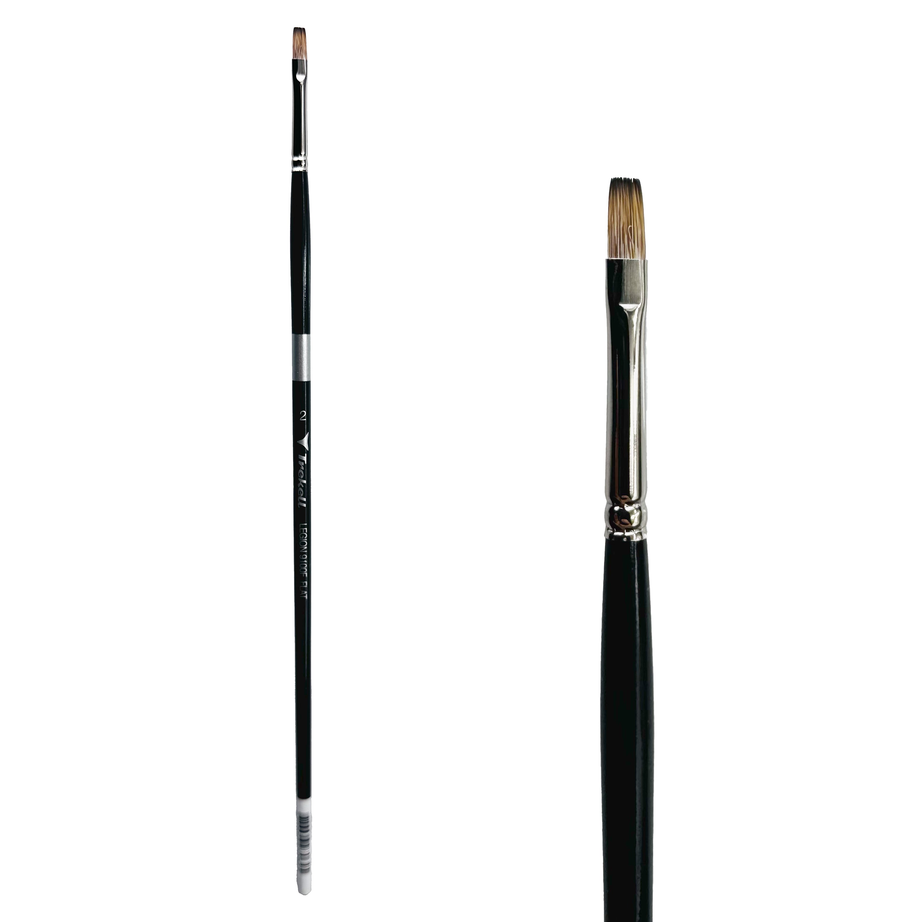 Trekell Legion #2 Flat Brush - Long Handle Trekell Art Supplies