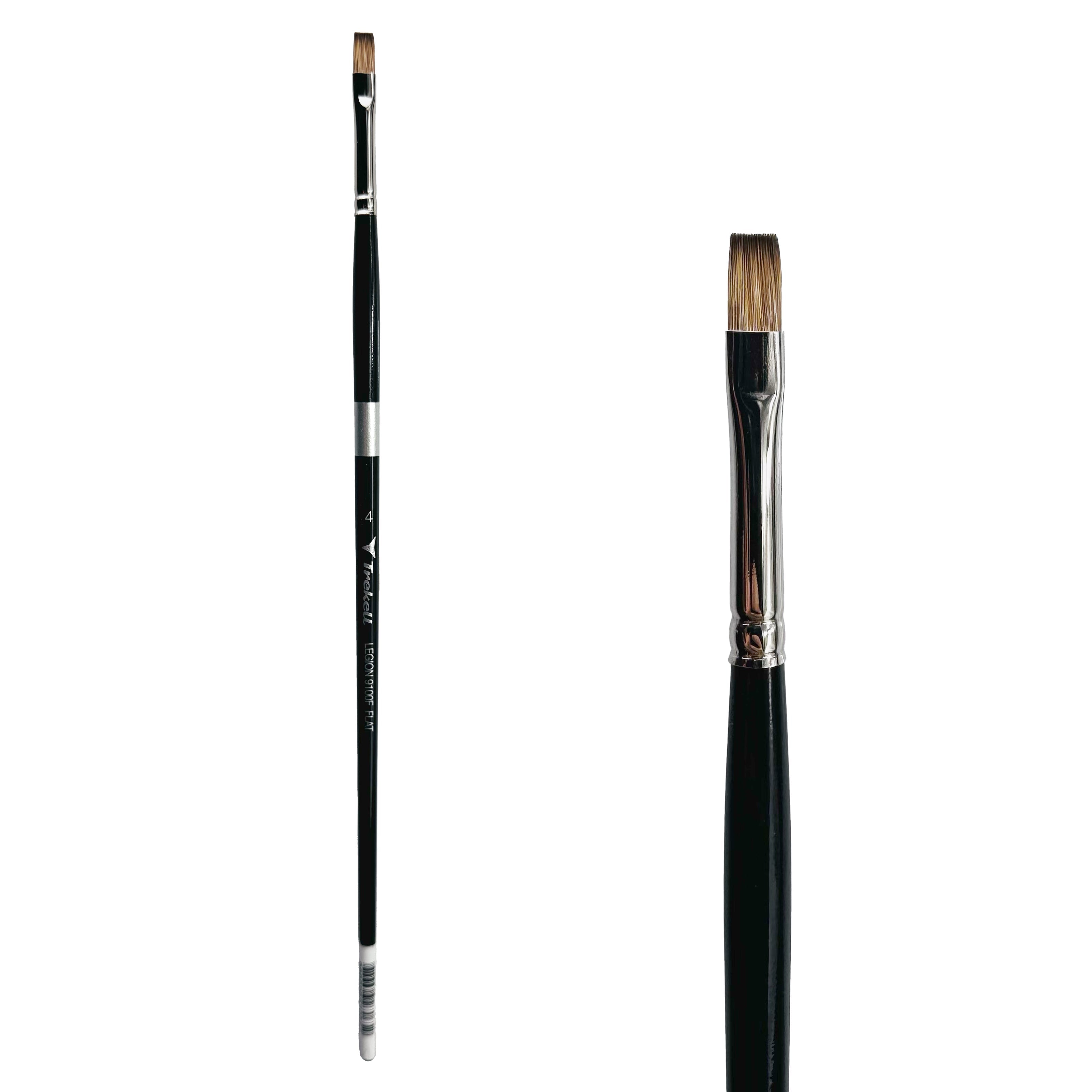 Trekell Legion #4 Flat Brush - Long Handle Trekell Art Supplies