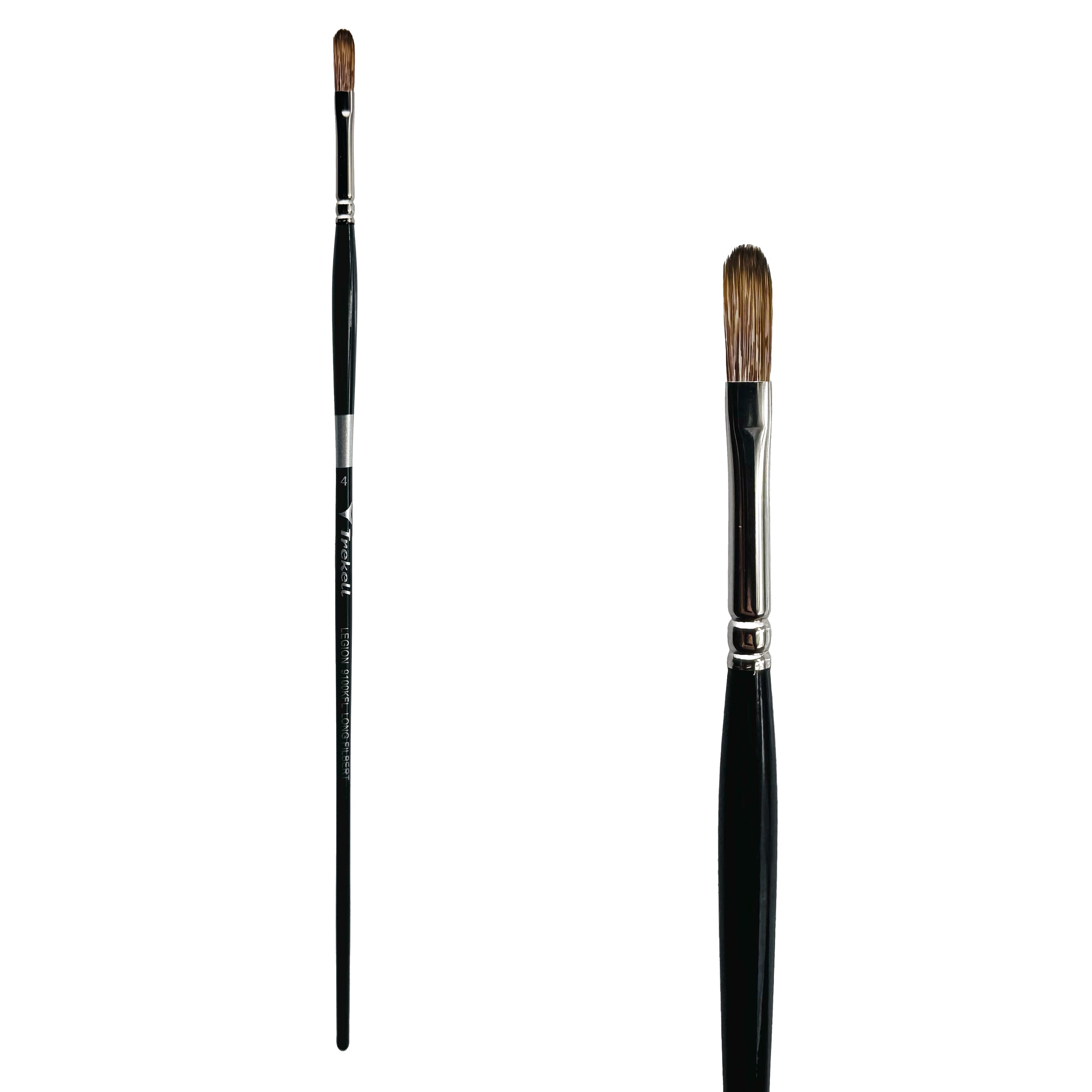 Trekell Legion #4 Long Filbert Brush - Long Handle Trekell Art Supplies