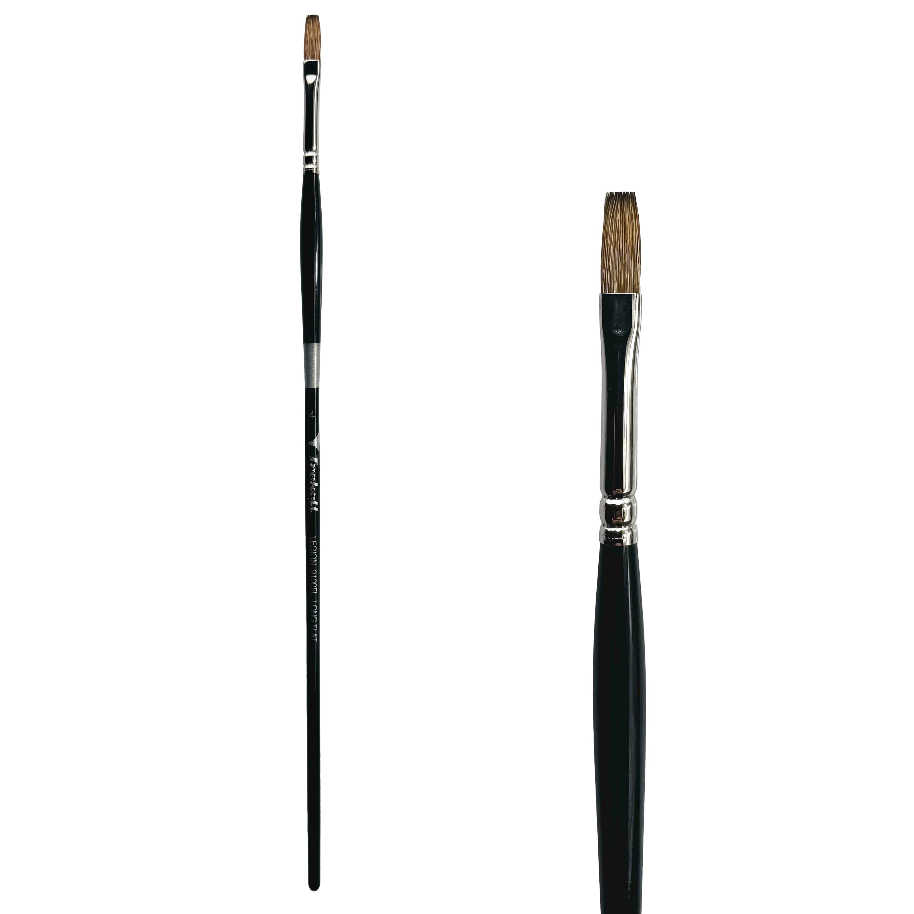 Trekell Legion #4 Long Flat Brush - Long Handle Trekell Art Supplies