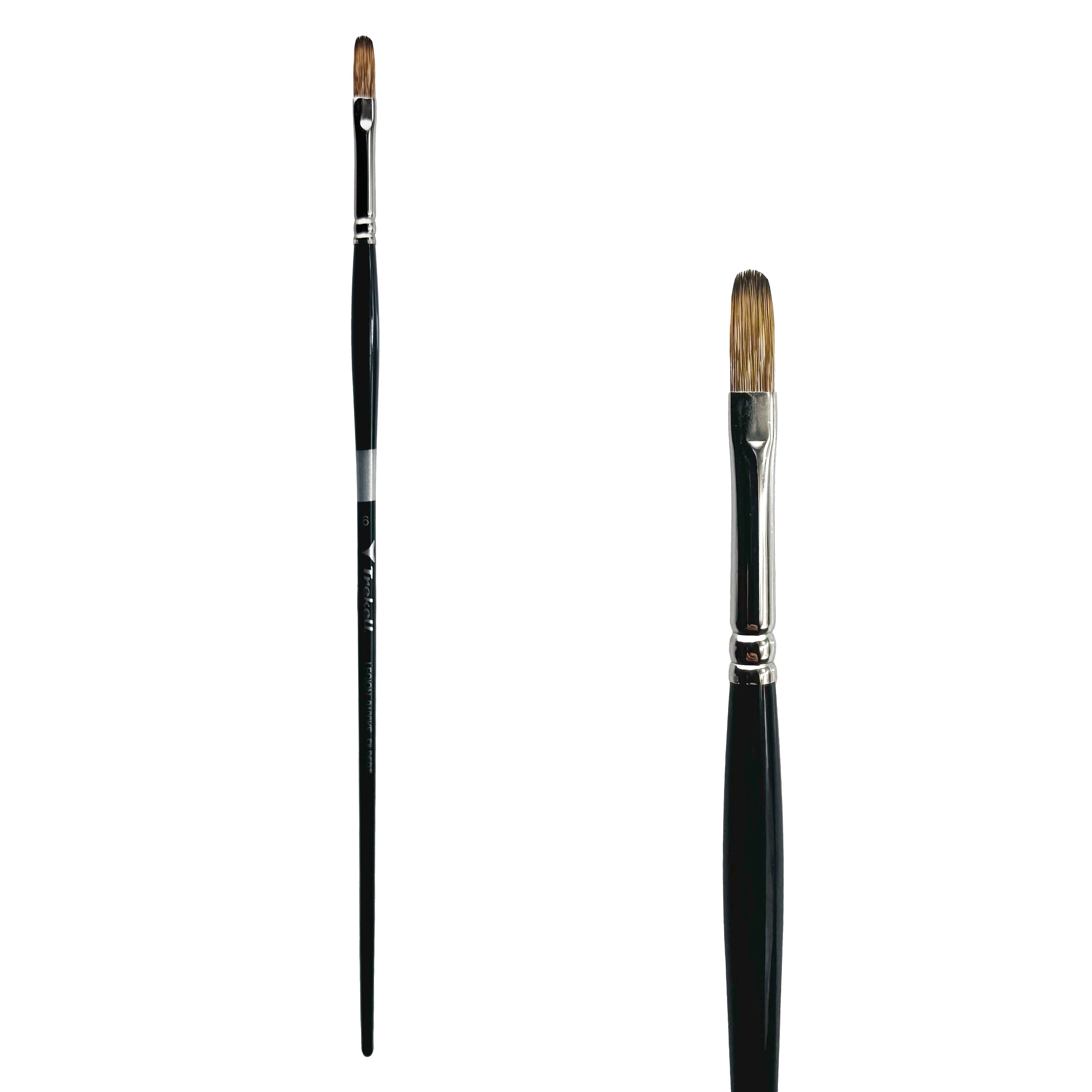 Trekell Legion #6 Filbert Brush - Long Handle Trekell Art Supplies
