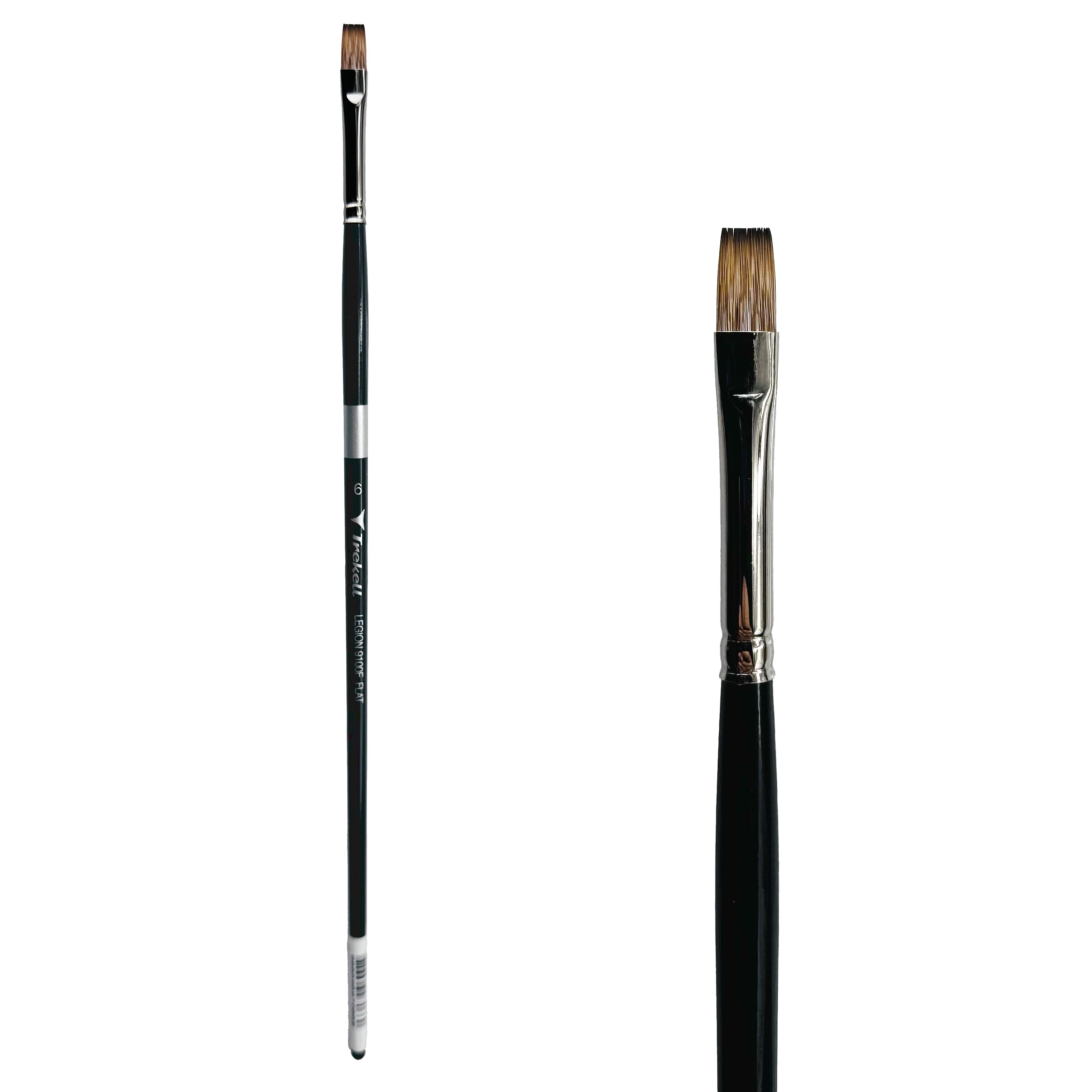 Trekell Legion #6 Flat Brush - Long Handle Trekell Art Supplies