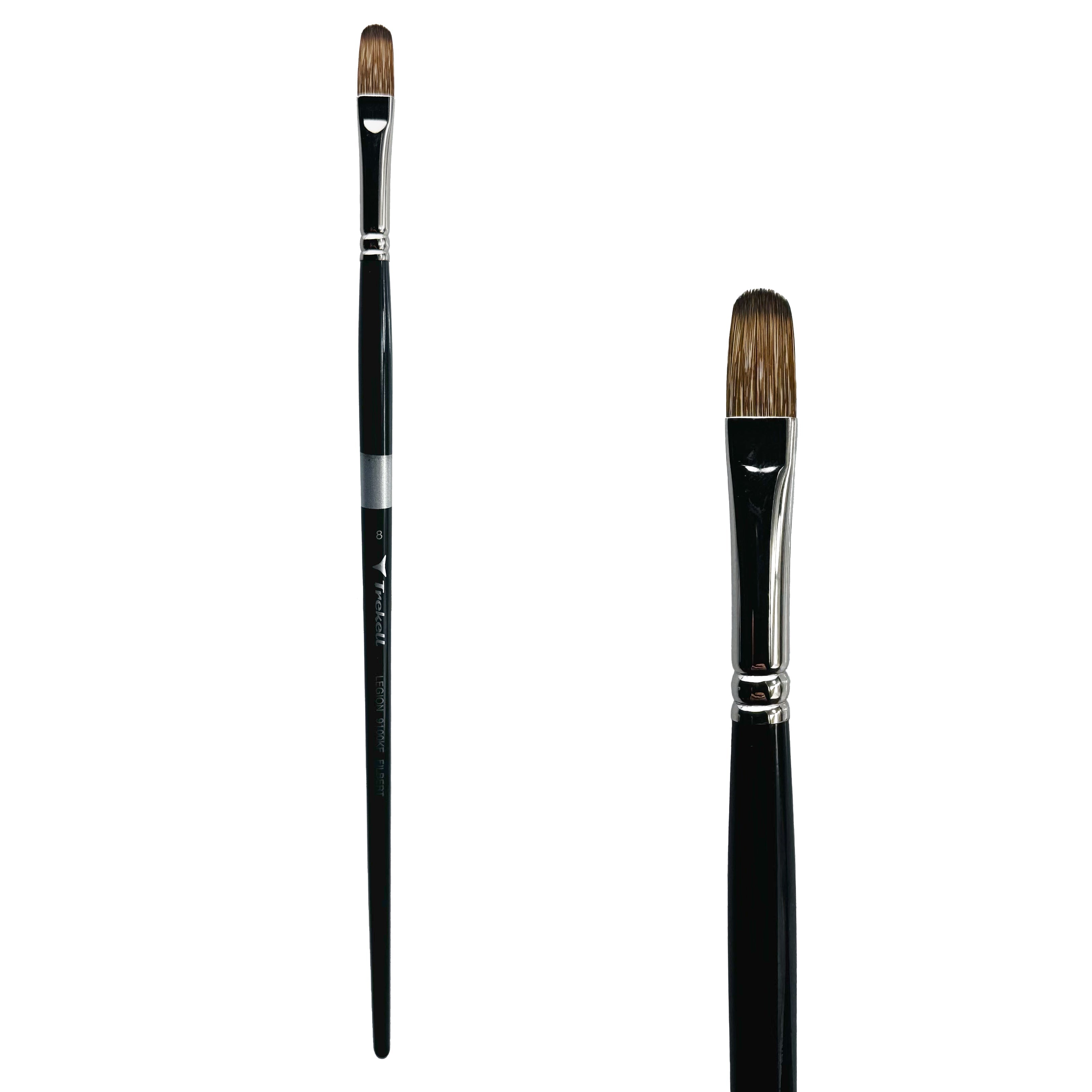 Trekell Legion #8 Filbert Brush - Long Handle Trekell Art Supplies
