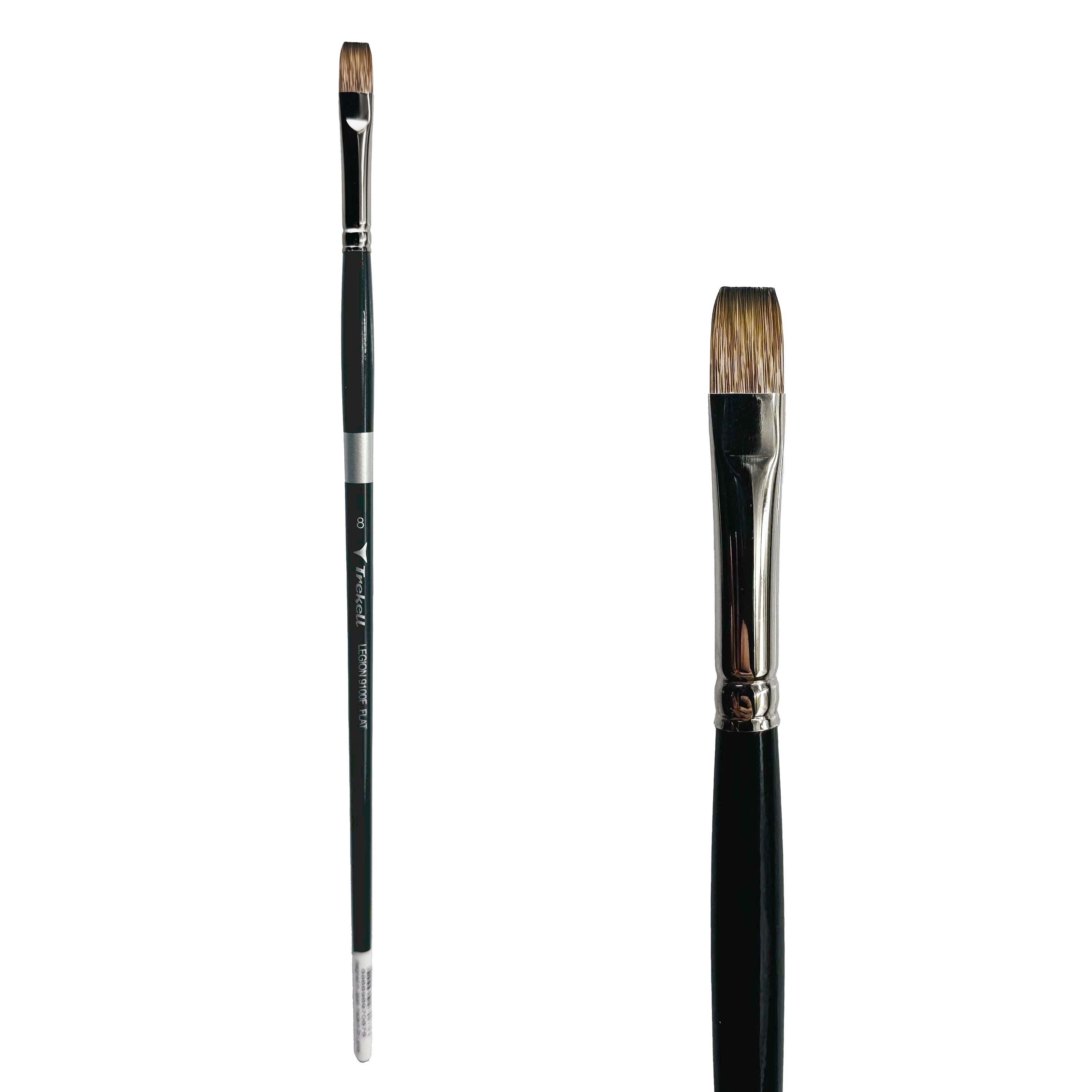 Trekell Legion #8 Flat Brush - Long Handle Trekell Art Supplies