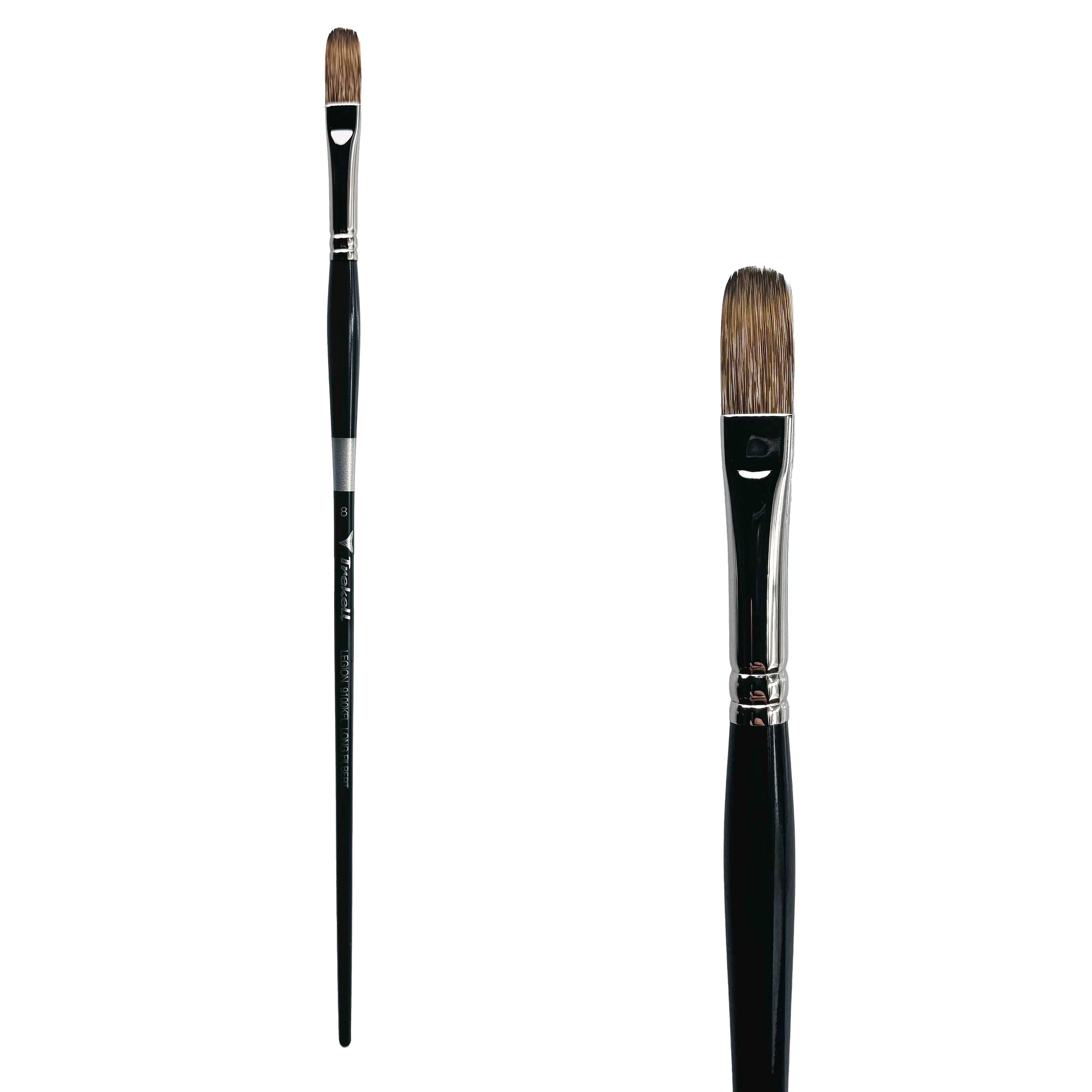 Trekell Legion #8 Long Filbert Brush - Long Handle Trekell Art Supplies