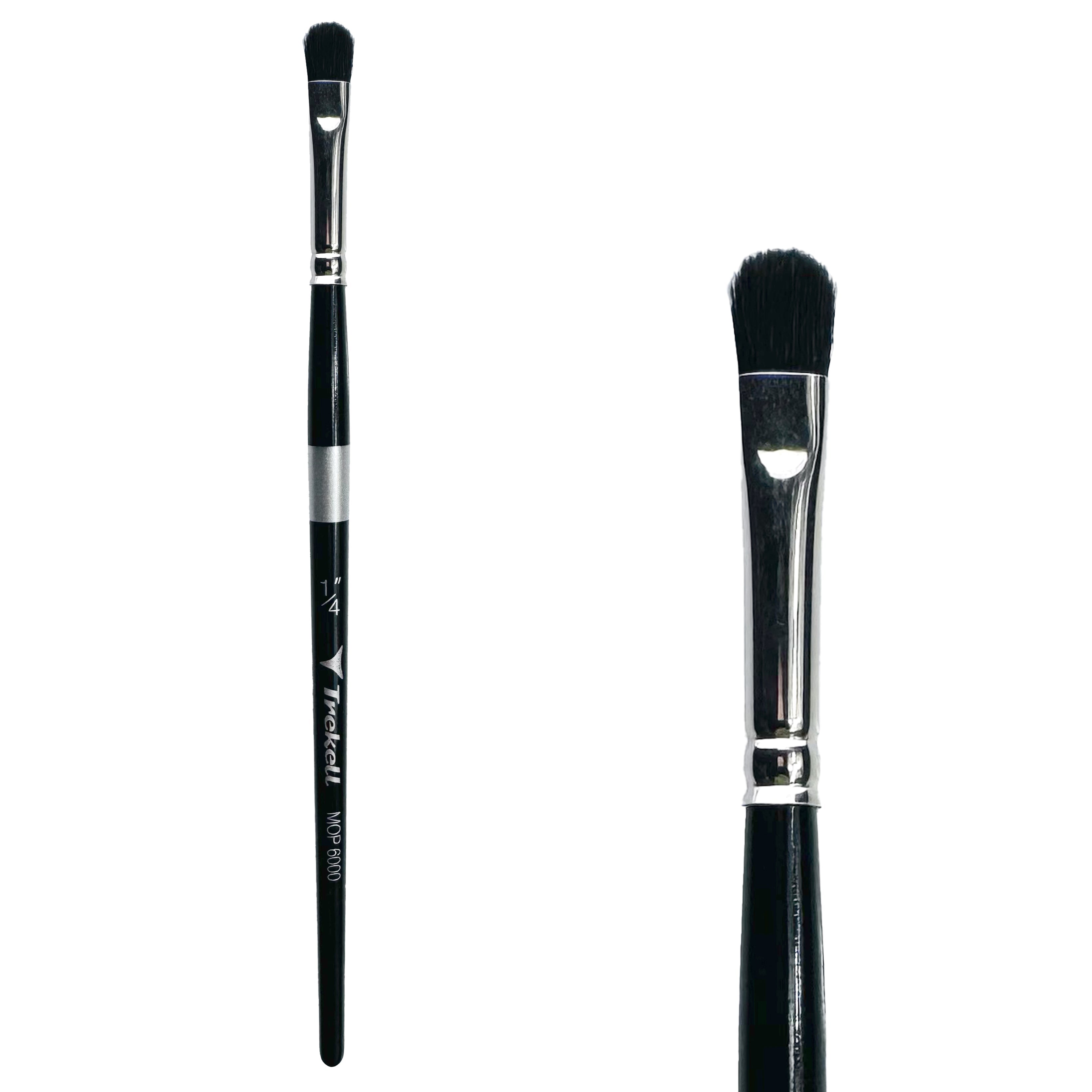 Trekell 1/4" Oval Mop Brush - Short Handle Trekell Art Supplies
