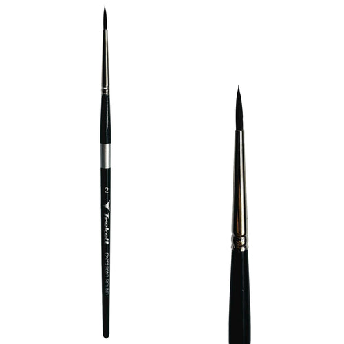 Trekell Onyx #2 Round Brush - Short Handle Trekell Art Supplies