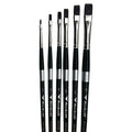 Trekell Onyx Complete Bright Brush Set - Short Handle Trekell Art Supplies