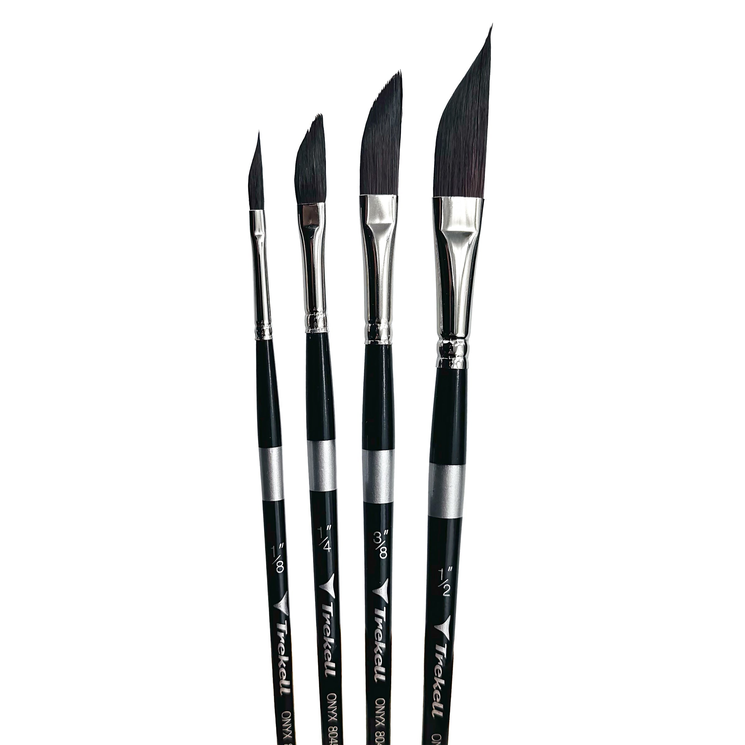 Trekell Onyx Complete Dagger Brush Set - Short Handle Trekell Art Supplies