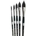 Trekell Onyx Complete Oval Wash Brush Set - Short Handle Trekell Art Supplies