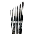 Trekell Onyx Complete Round Brush Set - Short Handle Trekell Art Supplies
