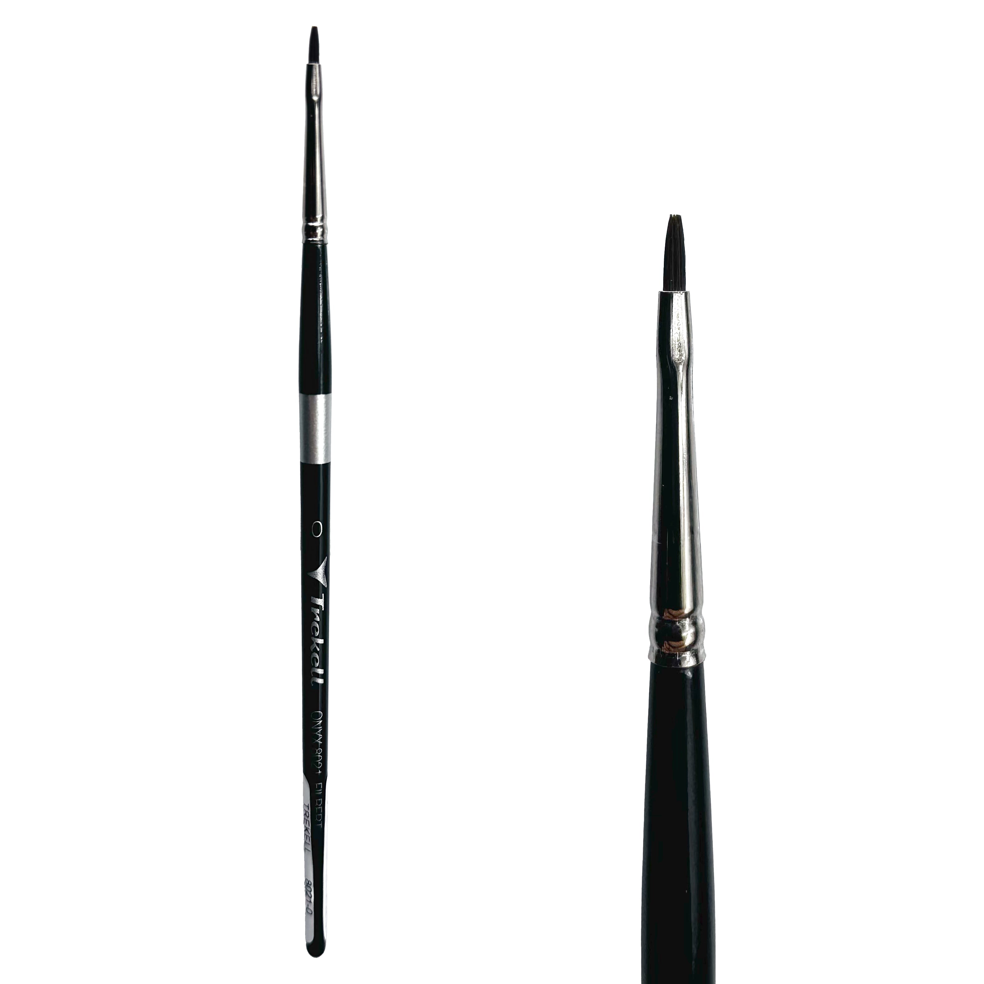 Trekell Onyx #0 Filbert Brush - Short Handle Trekell Art Supplies