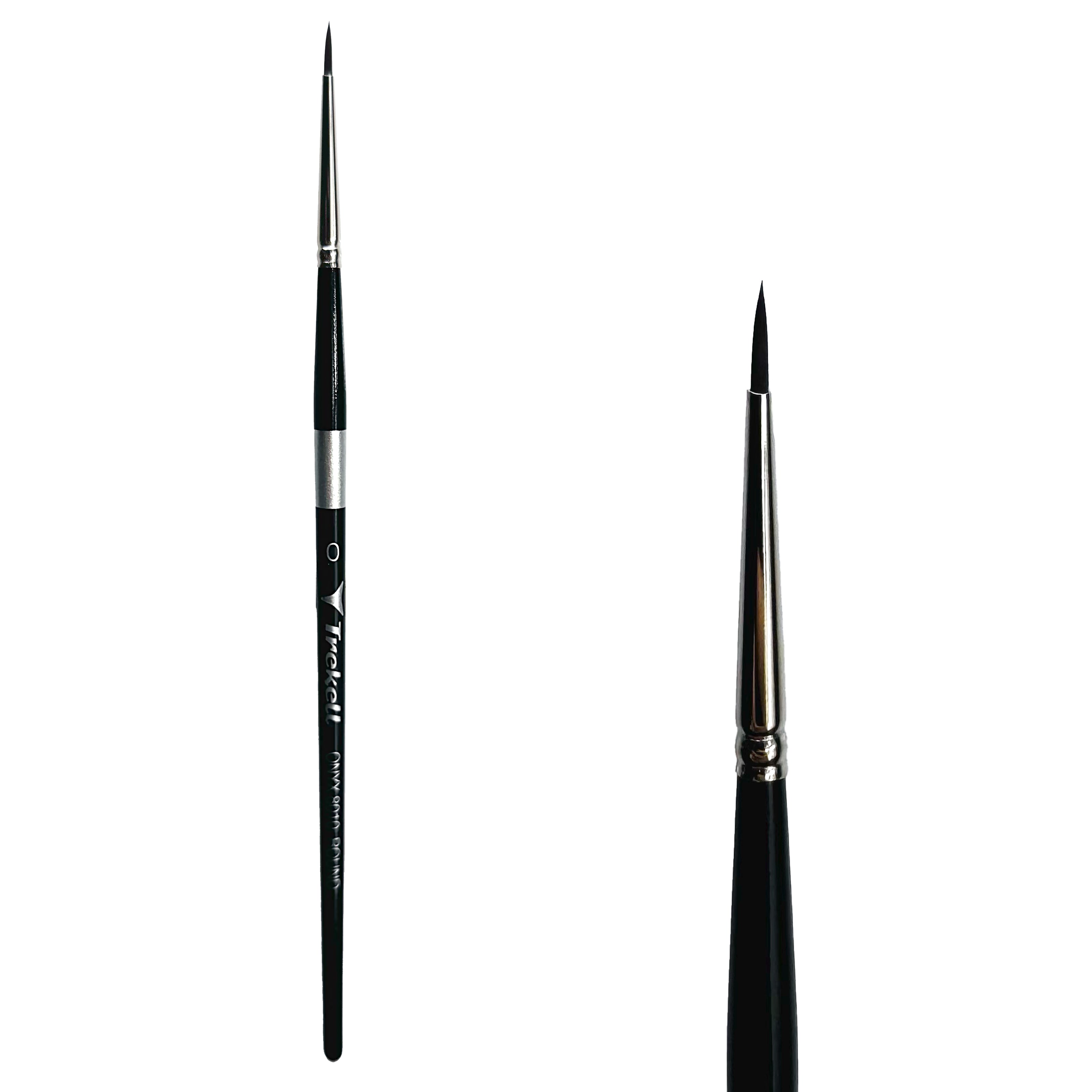 Trekell Onyx #0 Round Brush - Short Handle Trekell Art Supplies