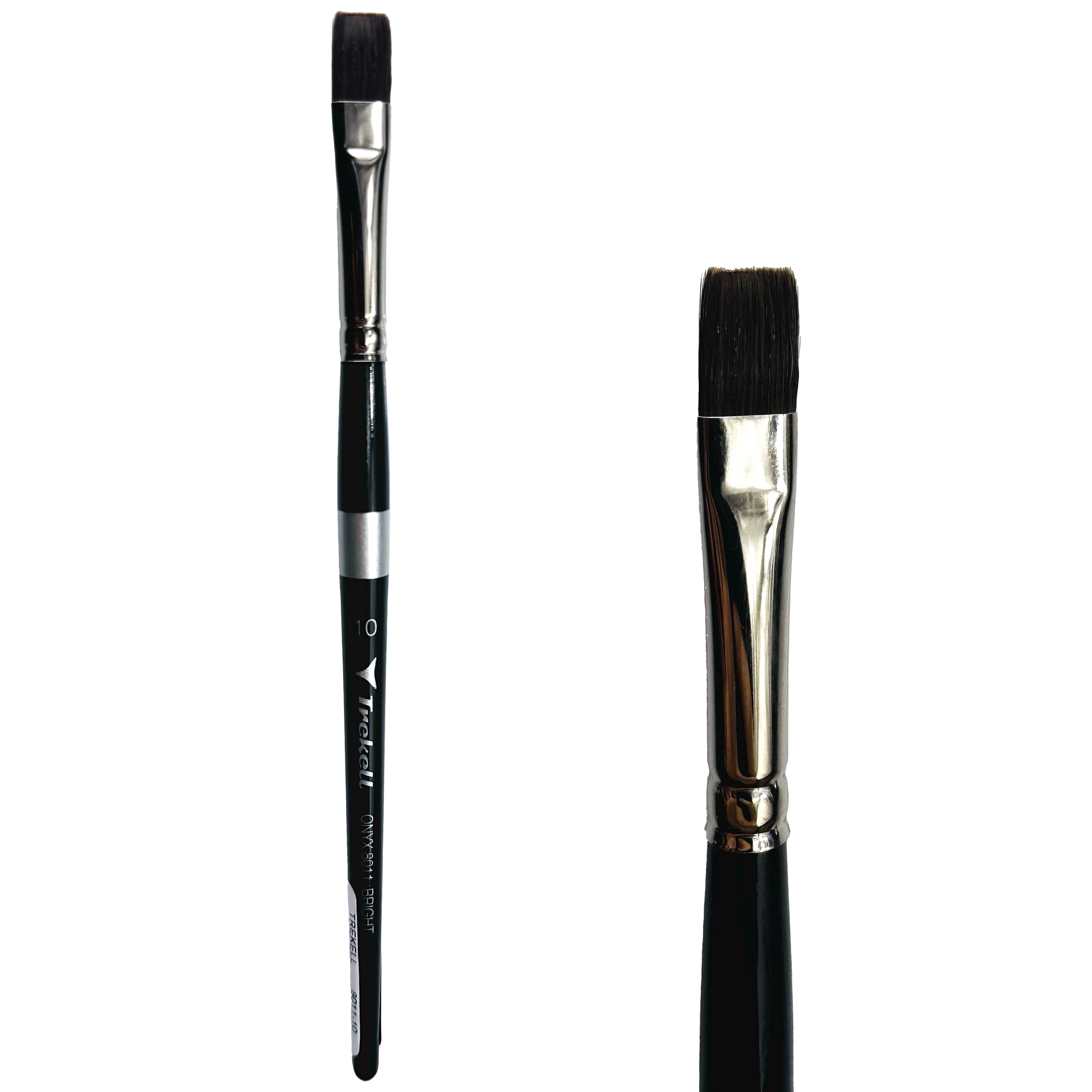 Trekell Onyx #10 Bright Brush - Short Handle Trekell Art Supplies