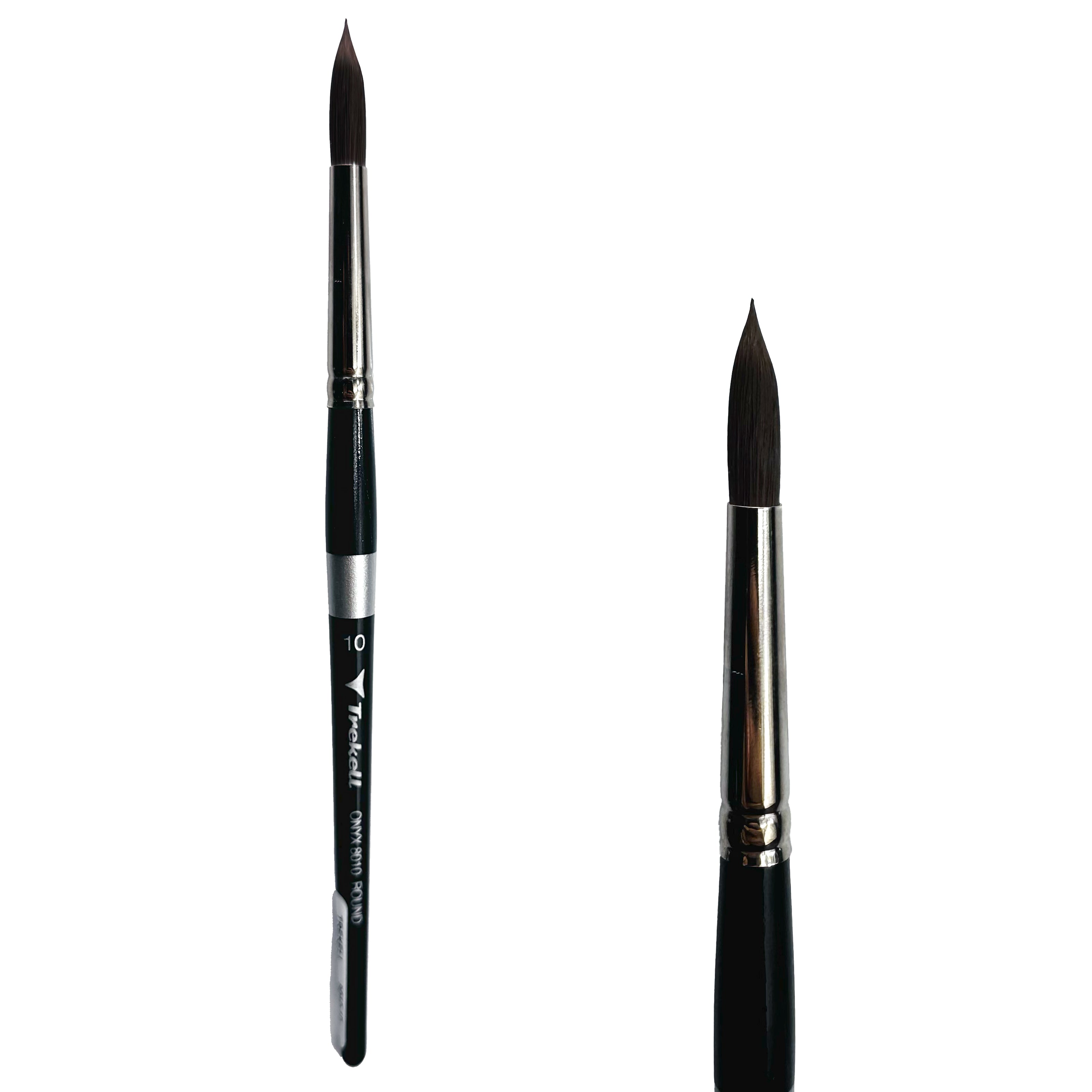 Trekell Onyx #10 Round Brush - Short Handle Trekell Art Supplies
