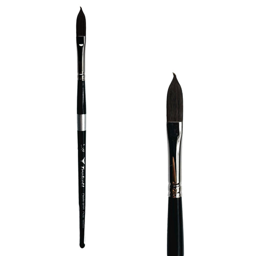 Trekell Onyx 1/4" Oval Wash Brush - Short Handle Trekell Art Supplies