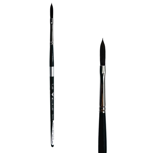 Trekell Onyx 1/8" Oval Wash Brush - Short Handle Trekell Art Supplies