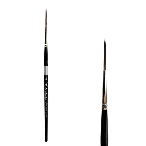 Trekell Onyx #2 Script/Rigger Brush - Short Handle Trekell Art Supplies