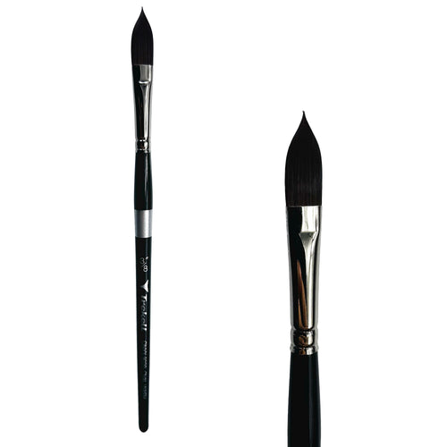 Trekell Onyx 3/8" Oval Wash Brush - Short Handle Trekell Art Supplies