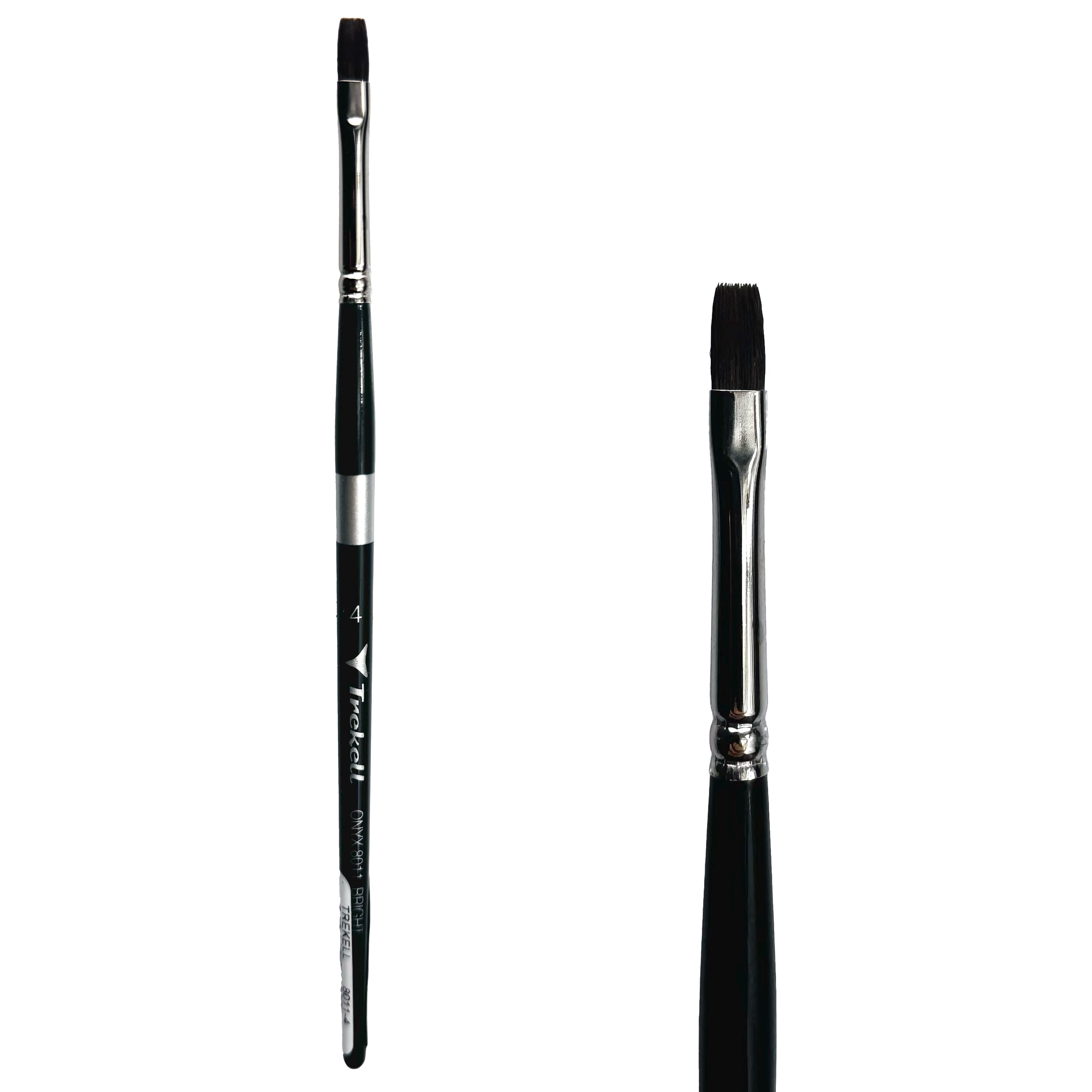 Trekell Onyx #4 Bright Brush - Short Handle Trekell Art Supplies