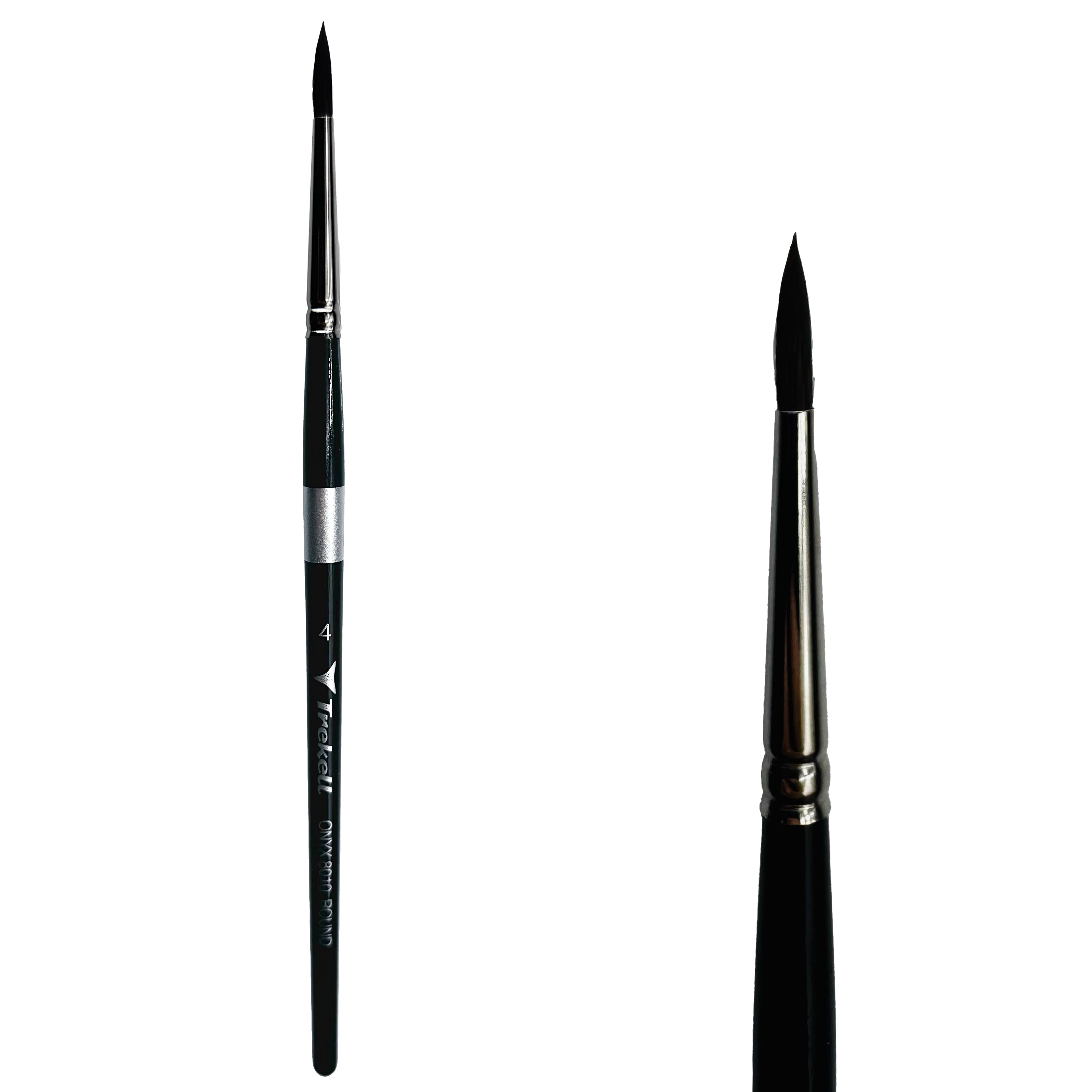 Trekell Onyx #4 Round Brush - Short Handle Trekell Art Supplies