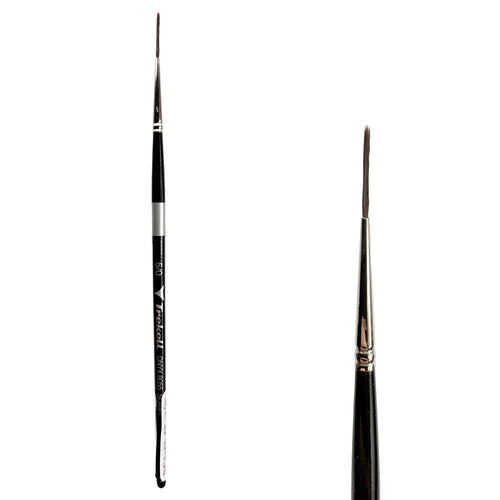 Trekell Onyx #5/0 Script/Rigger Brush - Short Handle Trekell Art Supplies