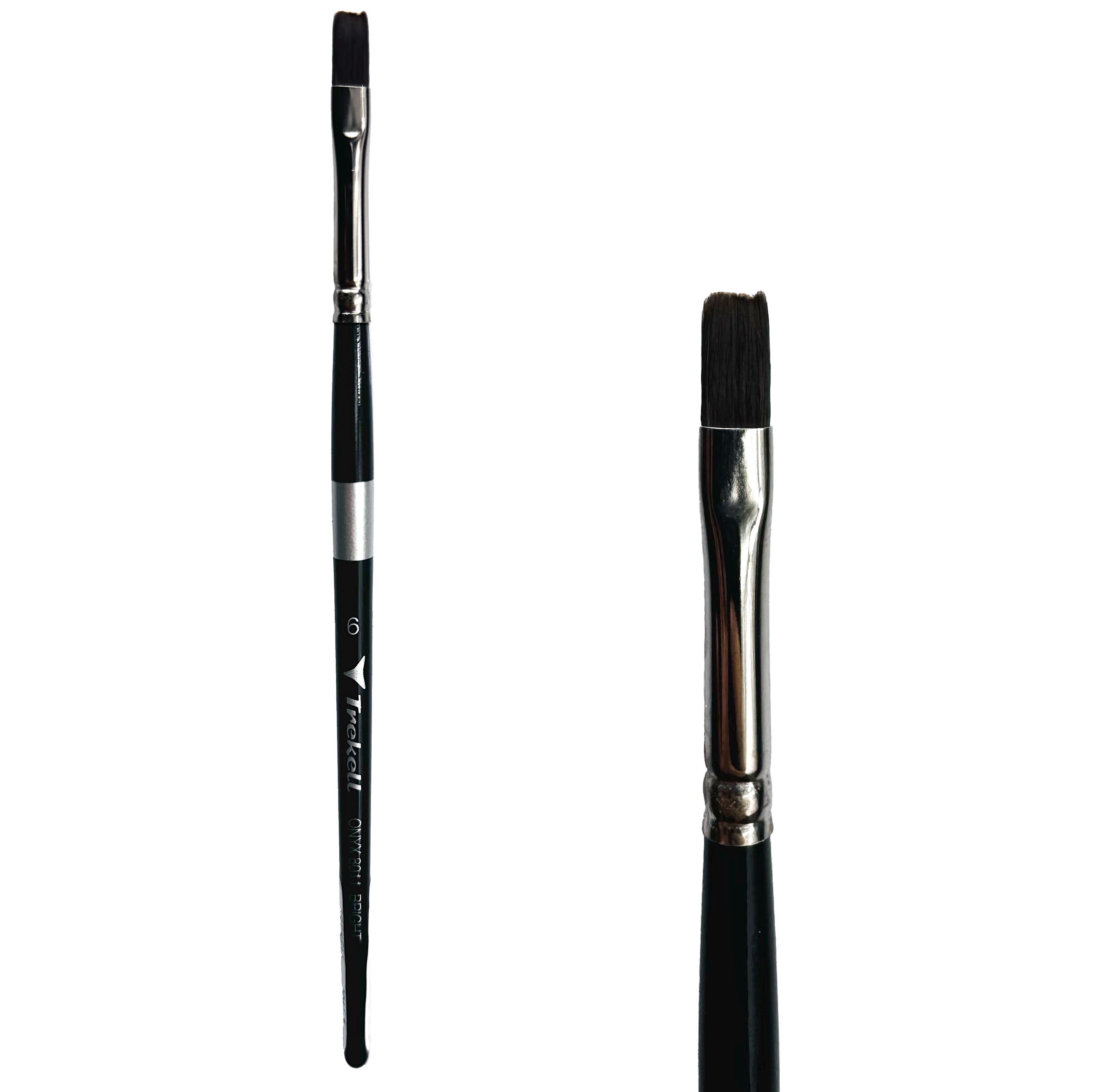Trekell Onyx #6 Bright Brush - Short Handle Trekell Art Supplies