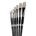 Trekell Opal Complete Flat Brush Set - Long Handle Trekell Art Supplies