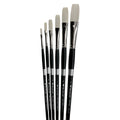 Trekell Opal Complete Long Flat Brush Set - Long Handle Trekell Art Supplies