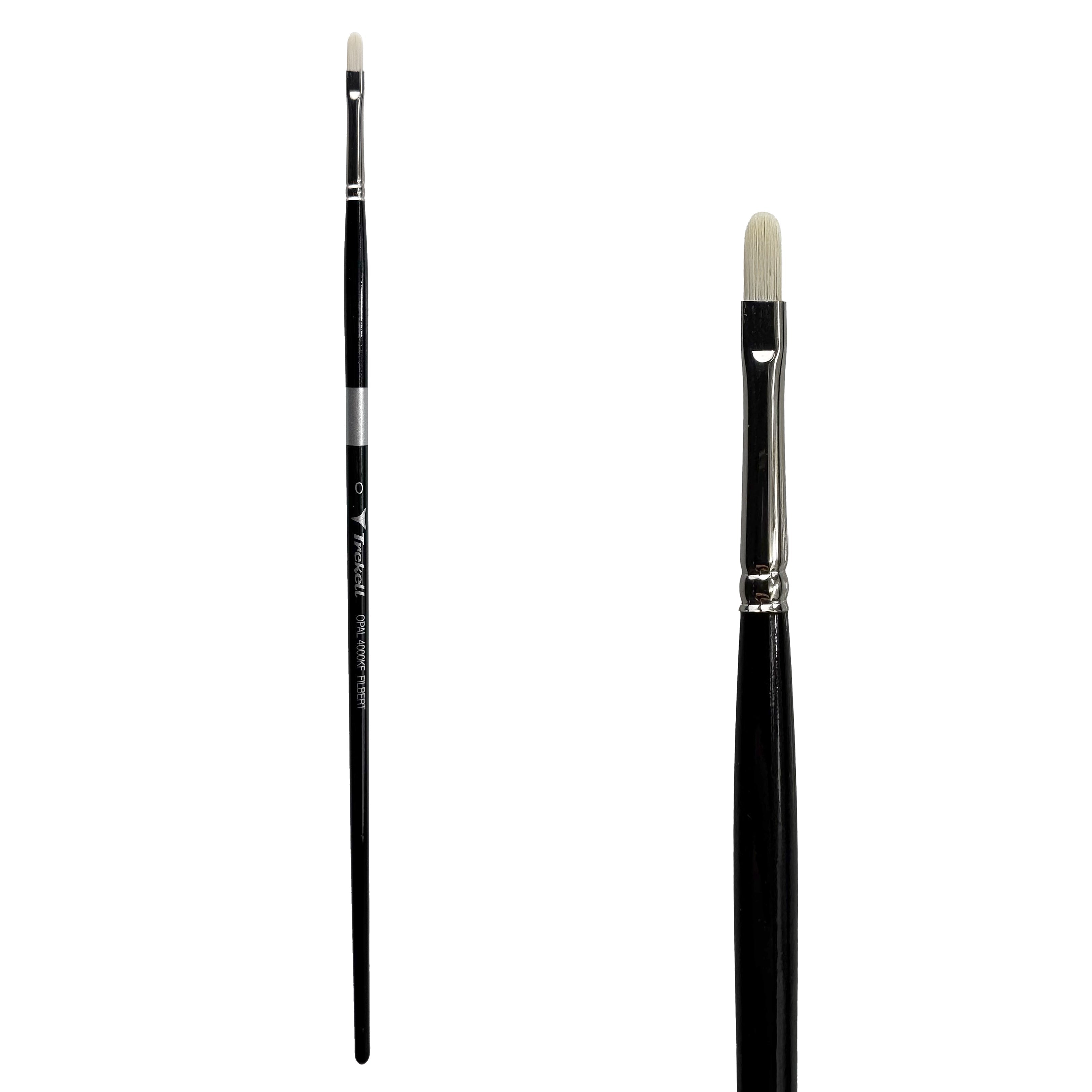 Trekell Opal #0 Filbert Brush - Long Handle Trekell Art Supplies